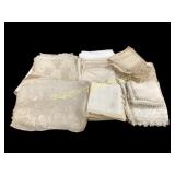 Large Group Vintage Table Linens