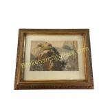 Small nature watercolor painting