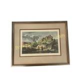 Colored Antique Engraving