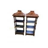 Black and Gold Pagoda Shelves
