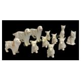 Irish Belleek Animal Figures