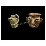 Two Pieces Southern  Folk Pottery