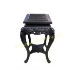 Black Wooden Carved Side Table