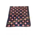 Handmade Patchwork Quilt with Plaid Design