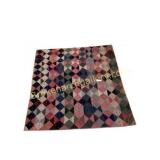 Handmade Patchwork Quilt with Triangle Pattern