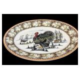 Hand Painted Italian Turkey Platter