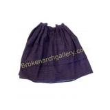 Homespun Purple Striped Fabric Skirt