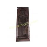 Carved Wooden Cookie Mold With Figure