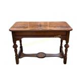 Burl Walnut Side Table