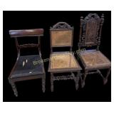 3 Assorted Side Chairs