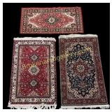 3 Assorted Throw Rugs