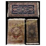 3 Assorted Throw Rugs