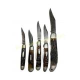 Five pocketknives lot
