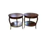 Round Wooden Side Tables