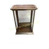 Wooden Cabinet With Glass Paneled Front