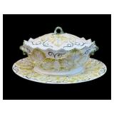 Large Ceramic Tureen with Underplate