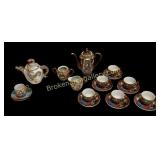 Japanese Satsuma Moriage Tea Service