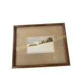 Snowy Winter Watercolor Landscape