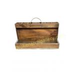 Wooden Storage Box With Handle