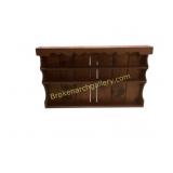 Wooden Wall-Mounted Shelf Unit