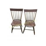 Wooden Spindle-Back Chairs