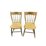 Painted Wooden Spindle Chairs