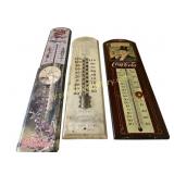 Four Advertising Thermometers