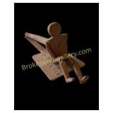 Folk Art Carved Jig Dancer