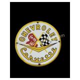 Porcelain Chevrolet Corvette Dealer Sign
