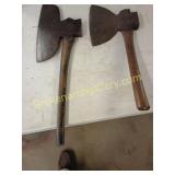 Two Vintage Iron Axes