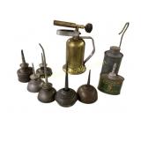 Miniature Oil Cans, Mini Blowtorch