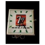 7 Up Advertising Clock