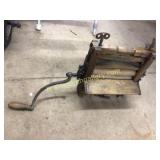 Wood and Metal Hand-Operated Wringer