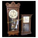 2 Hanging Wall Clocks