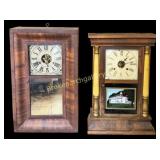 2 Antique Shelf Clocks