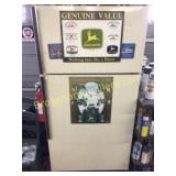 Vintage Refrigerator Used as Tool Storage