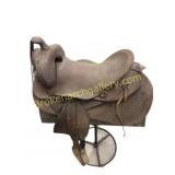 Two Leather 15-Inch Saddles