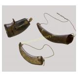 3 Powder Horns