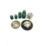 Glass Jars and Metal Items and HubcapsÂ