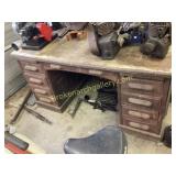 Wooden Desk with Multiple Drawers