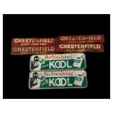 Kool and Chesterfield Cigarette Signs