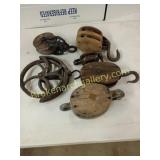 Wooden and Cast Iron Pulleys