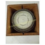 Vintage Brass Marine Compass with Box