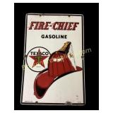 Texaco Fire Chief Porcelain Sign
