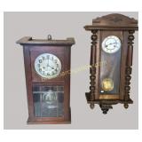 2 European Wall Clocks