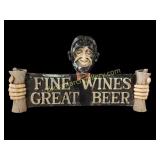 Vintage Fine Wines, Great Beer Back Bar Sign