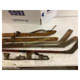 Vintage Winter Sports Equipment Set