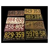 Vintage NC License Plates