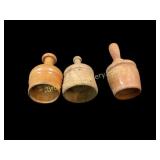 Three Miniature Butter Molds