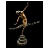 Snake Dancer Art Deco Sculpture